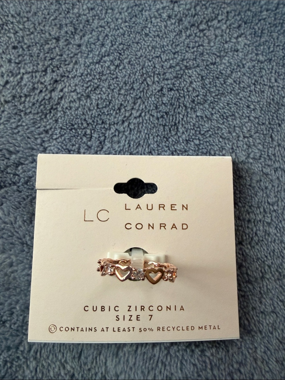 Lauren Conrad Cubic Zirconia Heart Ring
